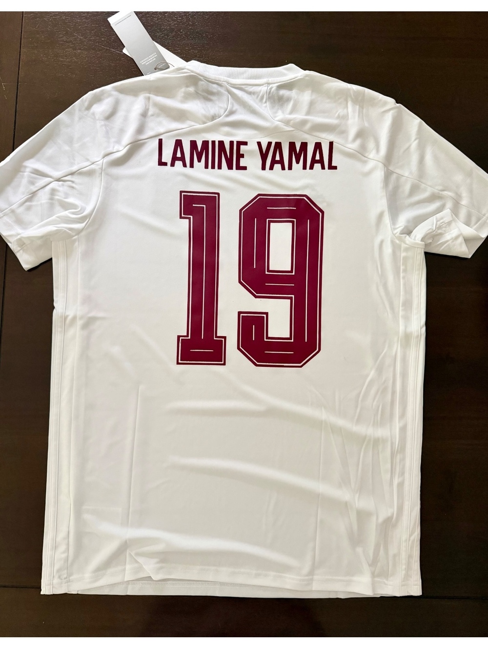 Lamine Yamal Spain Adidas White and Maroon details 2XL - Picture 2 of 8